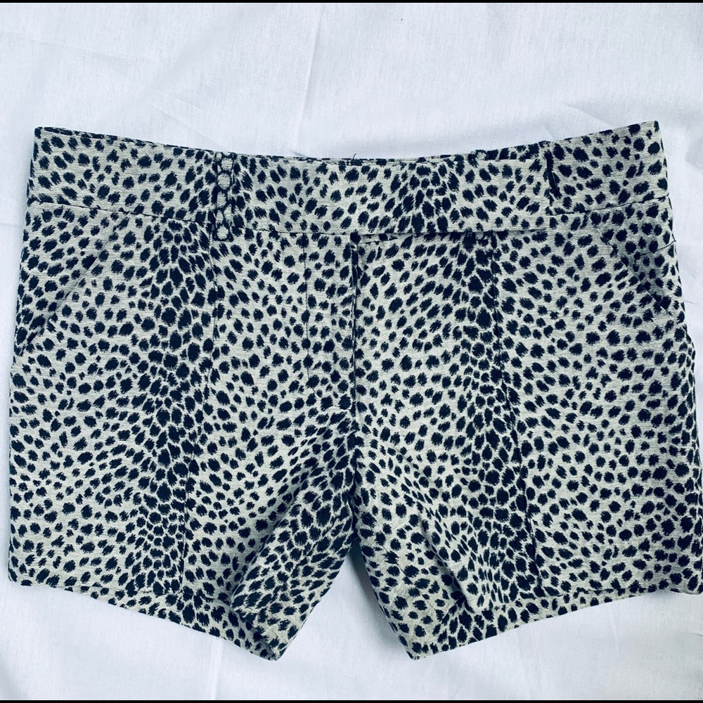 Alexander Wang Leopard Print Button Fly Shorts